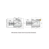 @Fine boring head  rocessing range φ20-φ203 - Makotools Industrial Supply Tools for Metal Cutting